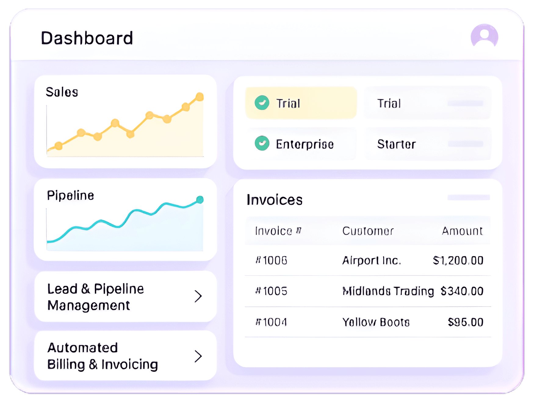 CRM Dashboard Illustration